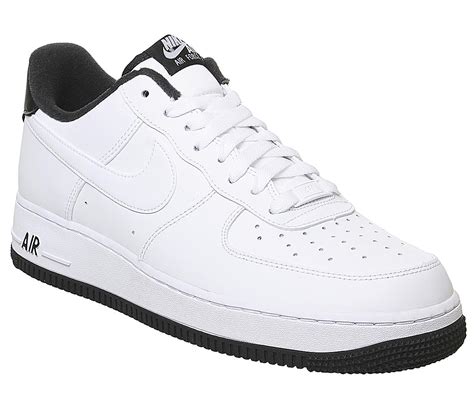 nike air force 1 heren wit zwart|air force 1 heren sneaker.